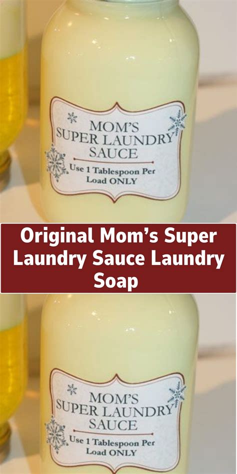 original mom's super laundry sauce|grandma's laundry soap.